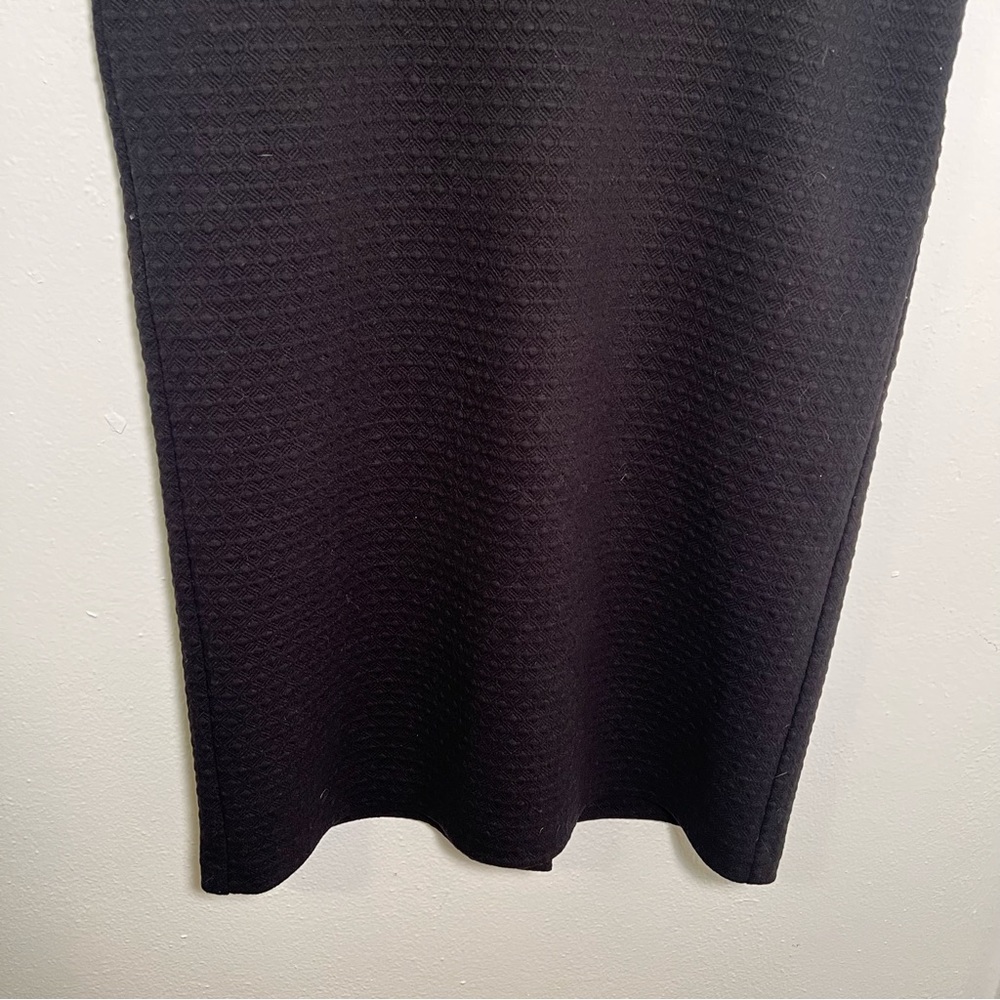 Loft Midi Pencil Skirt Textured Black - Picture 4 of 10